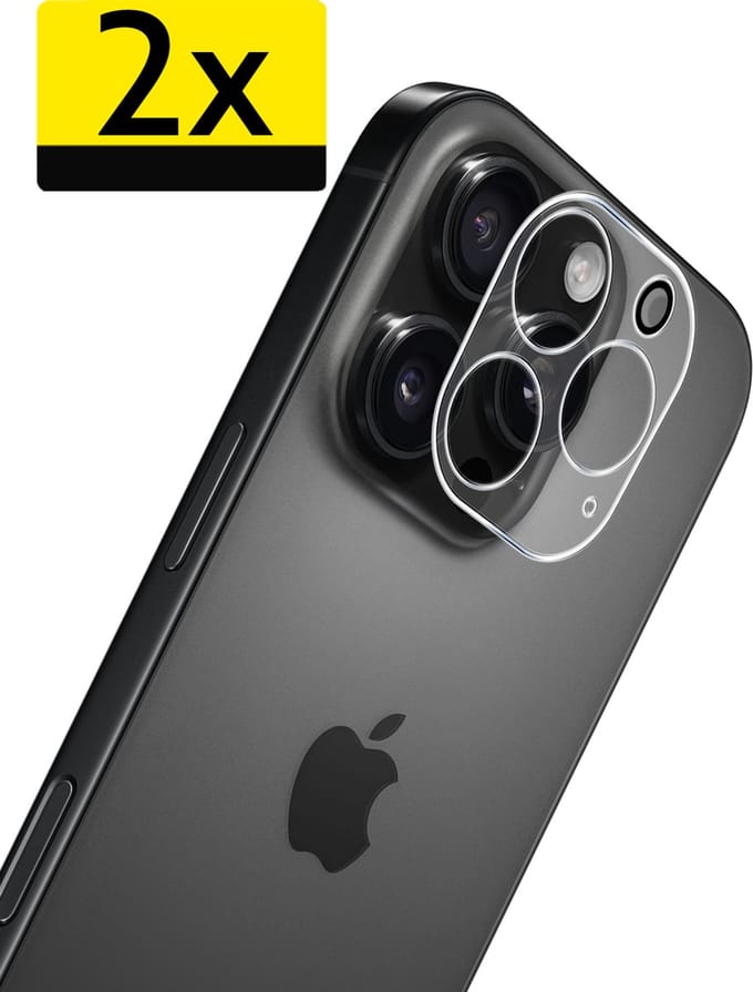Camera Lens Protector - Geschikt voor Apple iPhone 16 Pro - 2 Stuks - Camera Screenprotector - Beschermglas - Gehard Glas - Tempered Glass - Screen Protector