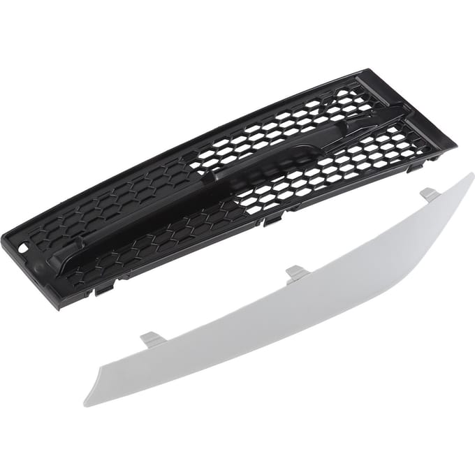 Grille Inférieure de Pare-Chocs Avant avec Jeu de Bandes Décoratives Décoration de Mode Remplacement pour Série 3 E92 E93 LCI 2011 2013 Droit: black