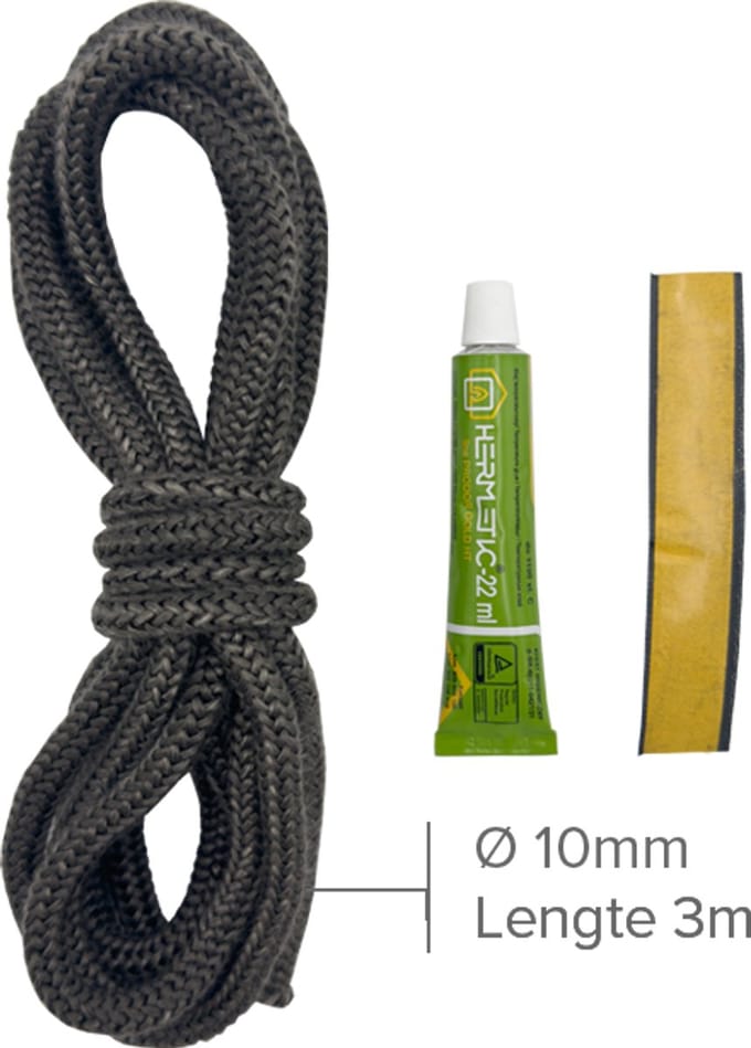Kachelkoord - rond - 10 mm lengte 3 meter met 1x lijm en tape