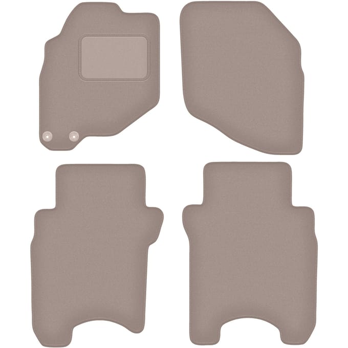 Beige veloursmatten voor: Honda Jazz II hatchback (2002-2007)
