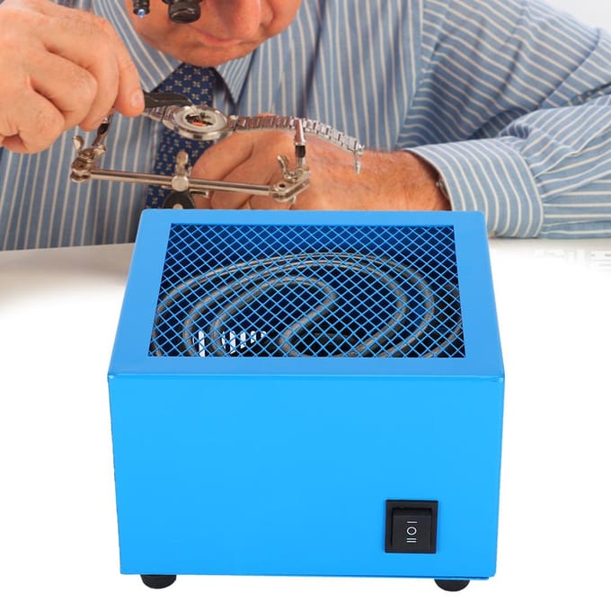 Horloge Droogmachine Horloge Onderdelen Reparatiegereedschap Machine Horloge Heteluchtblazer blue