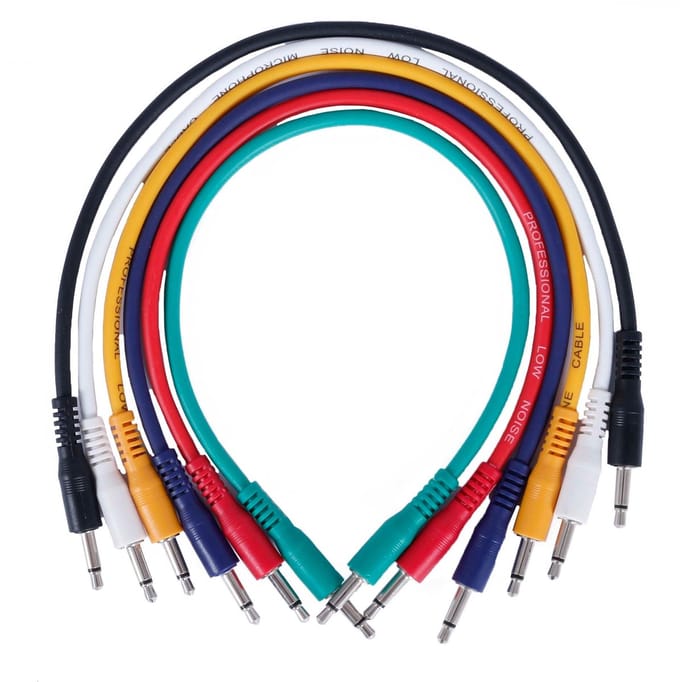 Devine PATCH3535-RB-80cm patchkabel mono 3.5 mm 6-pack 80 cm