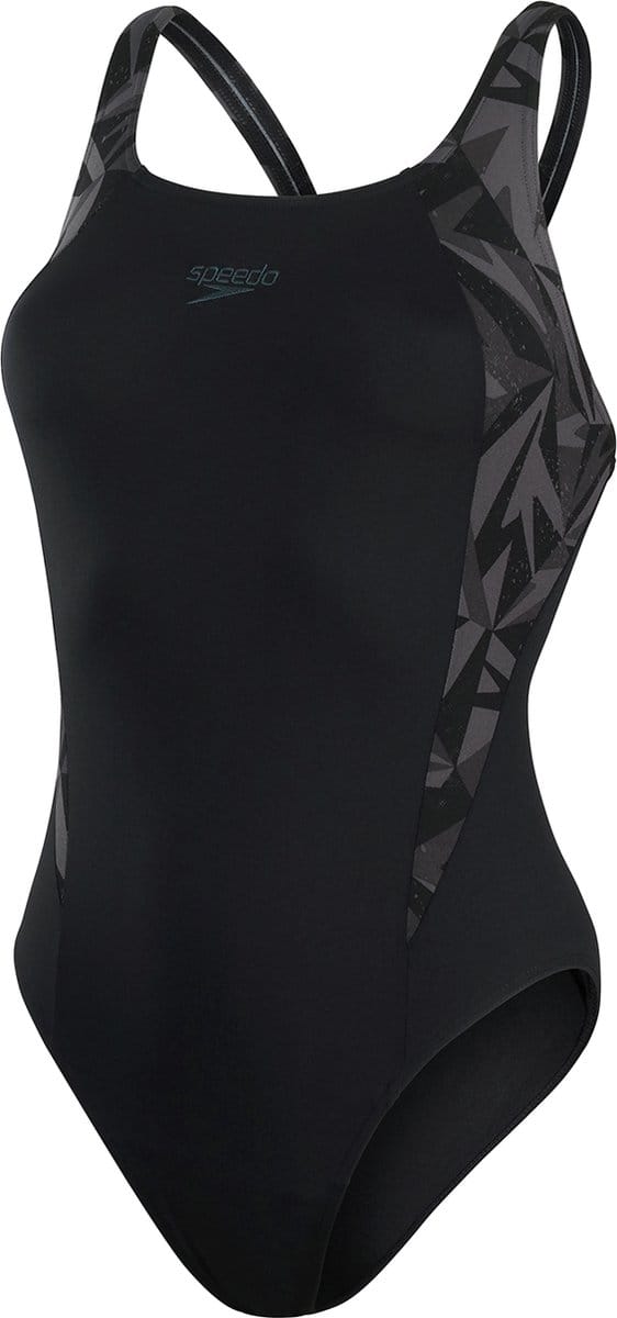 Speedo Hyper Boom Splice Muscleback Dames - Zwart / Grijs - maat 34