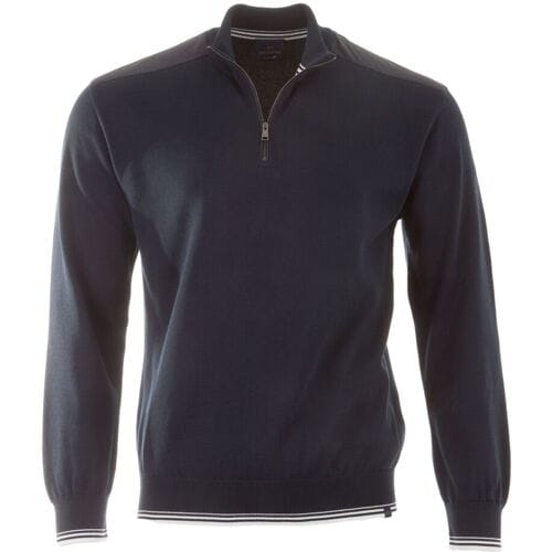 Paul & Shark Trui Piuma Featherlight Cotton Half Zip Donker Blauw / male