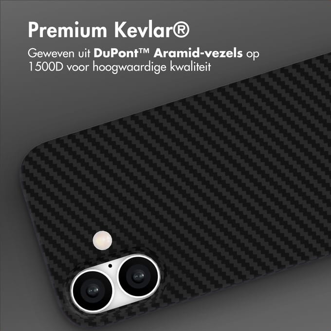 Accezz Hoesje - Geschikt voor Apple iPhone 16 - backcover - Zwart