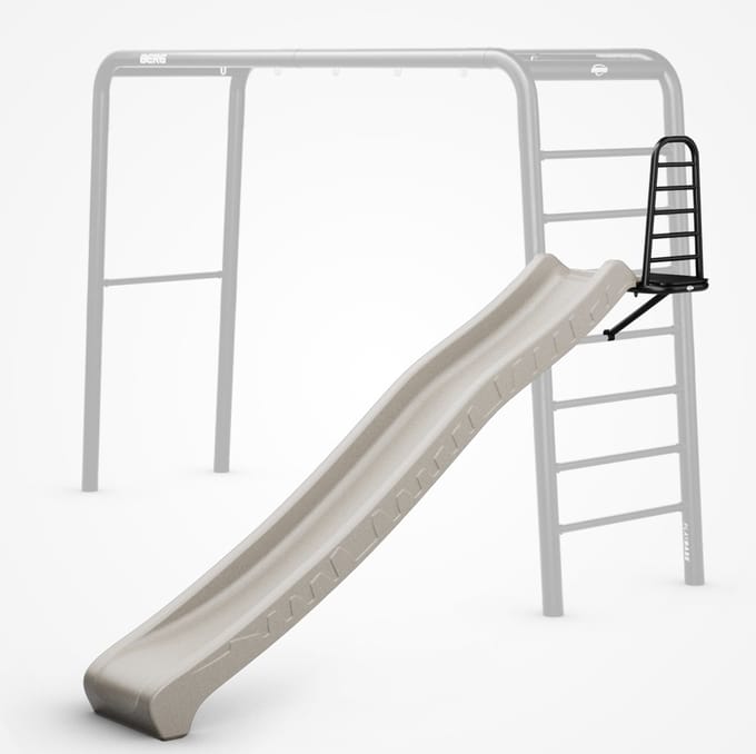 BERG PlayBase Glijbaan - Geschikt voor BERG Playbase - Inclusief Platform - Grijs