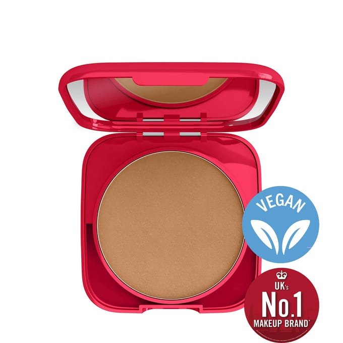 Rimmel Lasting Finish Buildable Coverage Poeder Foundation - 008 Soft Beige