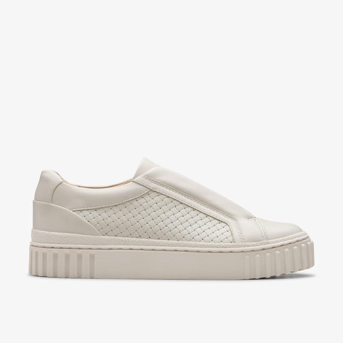 Clarks - MAYHILL BAY - Instappers - Kleur: Wit/beige - Maat: 39