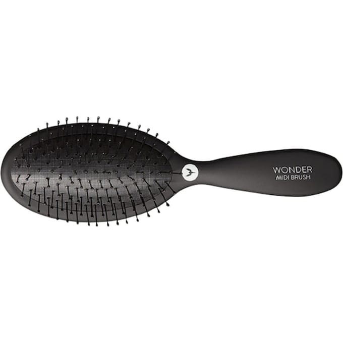 HH Simonsen Kammen & borstels Wonder Brush Midi Black Platte paddle brushes Unisex