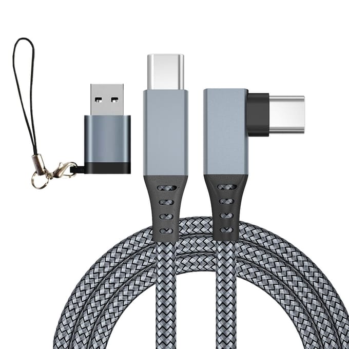 VR Link-kabel Hogesnelheidsgegevensoverdrachtskabel Geschikt voor Virtual Reality Headset Gaming-verbinding 500cm gray