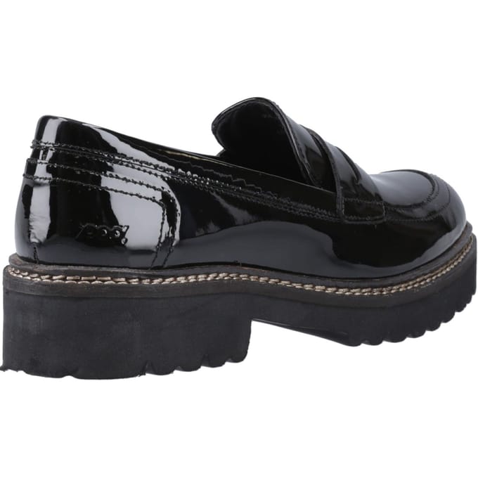 Pod Kenny Leren Vrouwen Zwart Patent Loafers