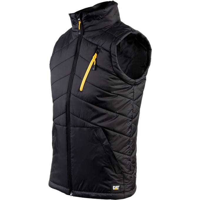Caterpillar Essentials Body Warmer Heren Zwarte Gilets