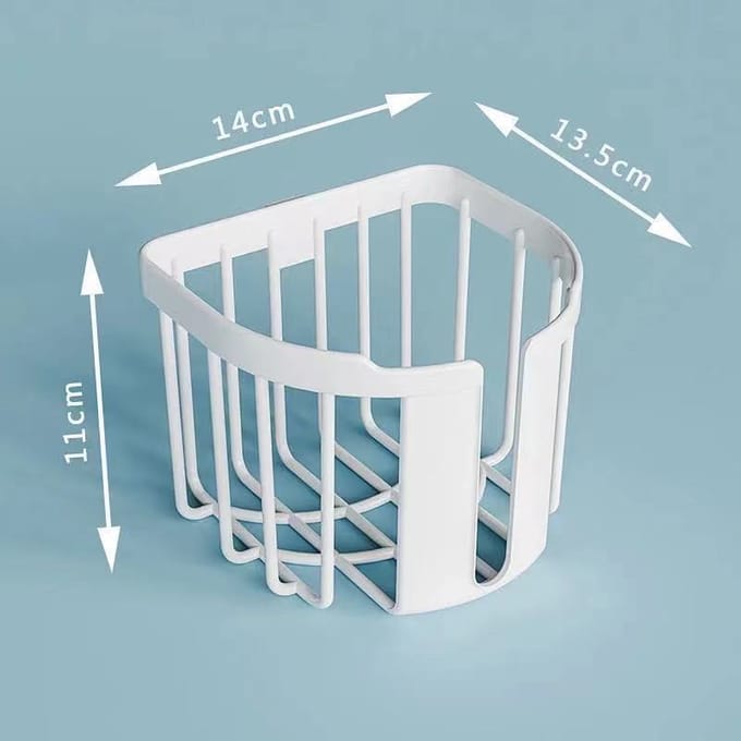 Boîte à mouchoirs Cuisine Perforation Boîte à papier Support mural pour essuie-tout Créatif Simple Plastique Hygiène blanc