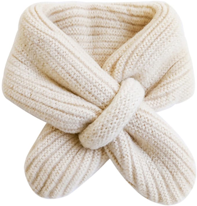 Ychee - Kinder Sjaal - Nekwarmer - Winter - Zacht & Warm - Peuters - 1-5jaar - Wit/Creme