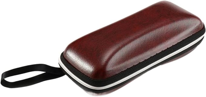 Brillenkokers - Opbergdoos Glazen - Bescherming Onderweg - Robuuste Constructie - 100 g - Bruin