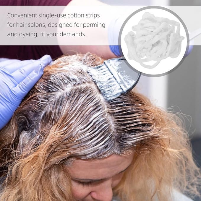 Katoenen Spoelen voor Haarpermanent en Kleuring - Kappersbenodigdheden