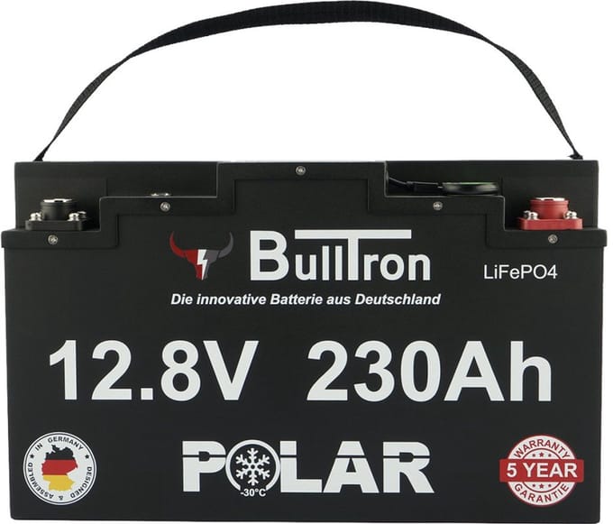 BullTron 230Ah LiFePO4 12.8V Polar Accu met Bluetooth BMS