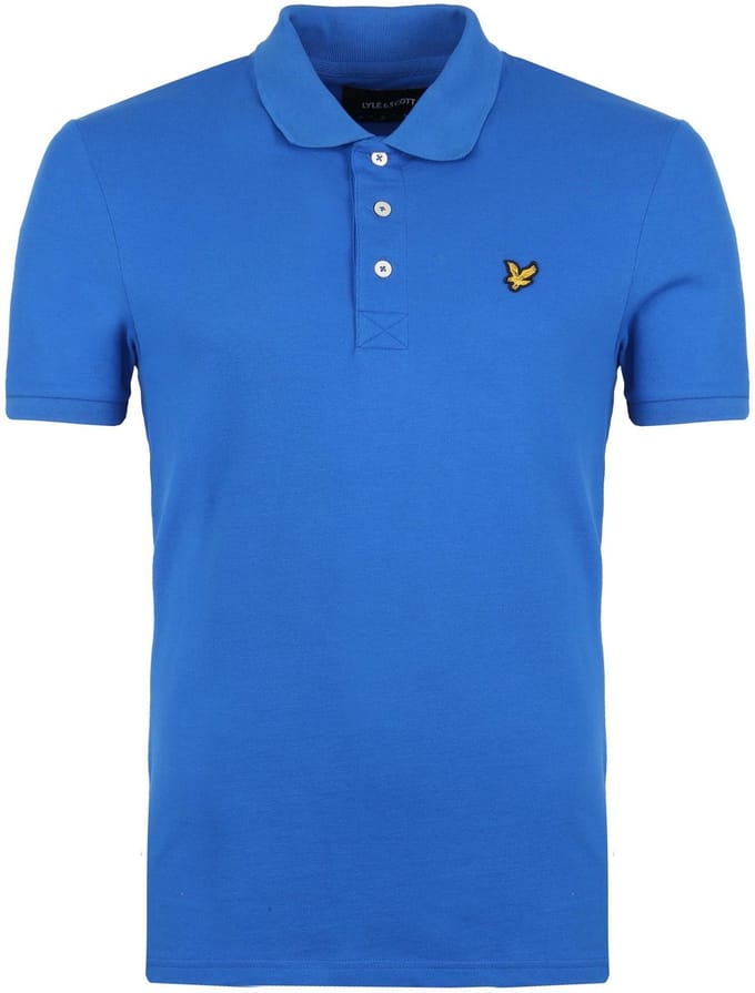 Lyle and Scott Blauw Polo - Maat L - Heren