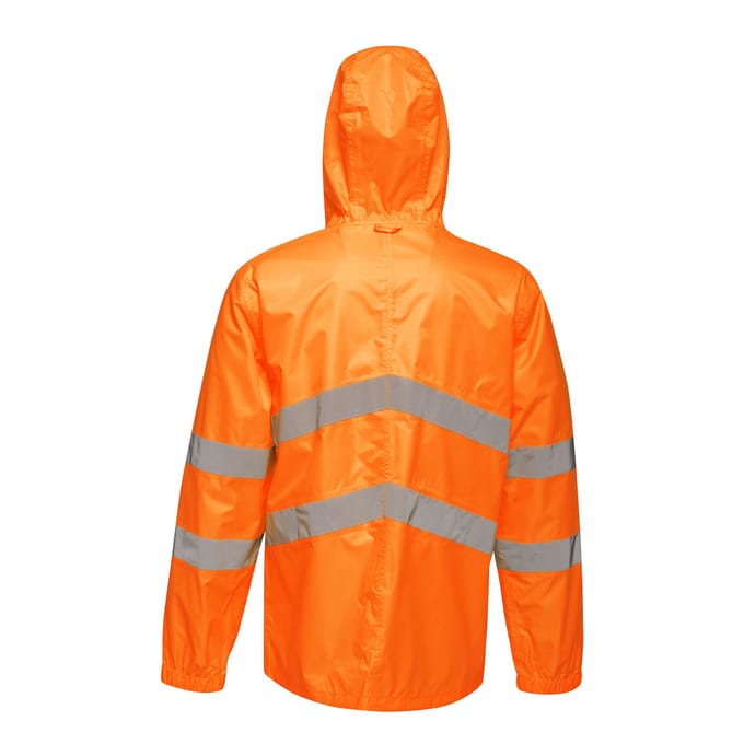 Regatta Unisex Hi Vis Pro Packaway Reflecterende Work Jacket (Oranje)