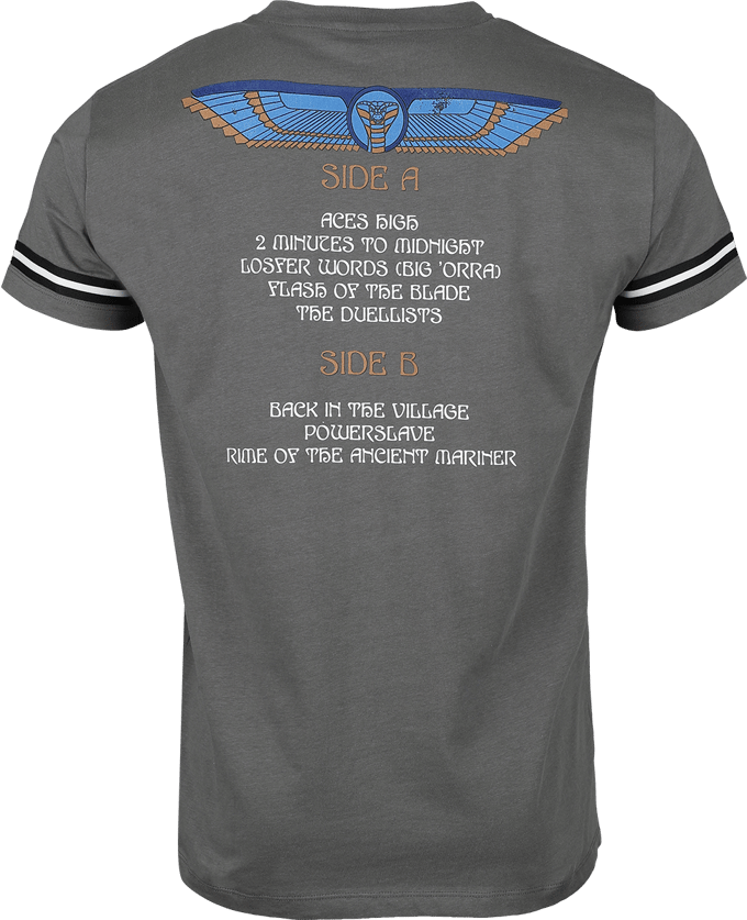 Iron Maiden T-shirt - Powerslave - S tot XXL - voor Mannen - grijs