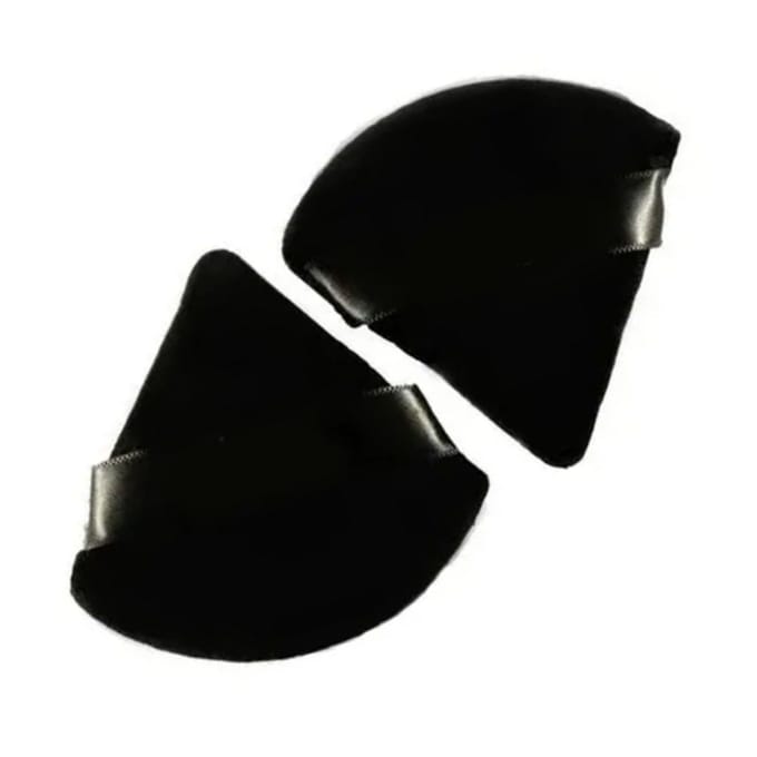 2PCS Houppette Triangle Portable Réutilisable Éponge de Maquillage Fond de Teint Cosmétique en Mousse de Latex black