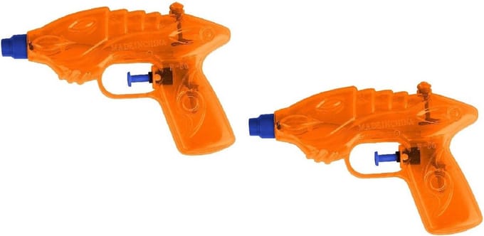 1x Waterpistool/waterpistolen oranje 16,5 cm