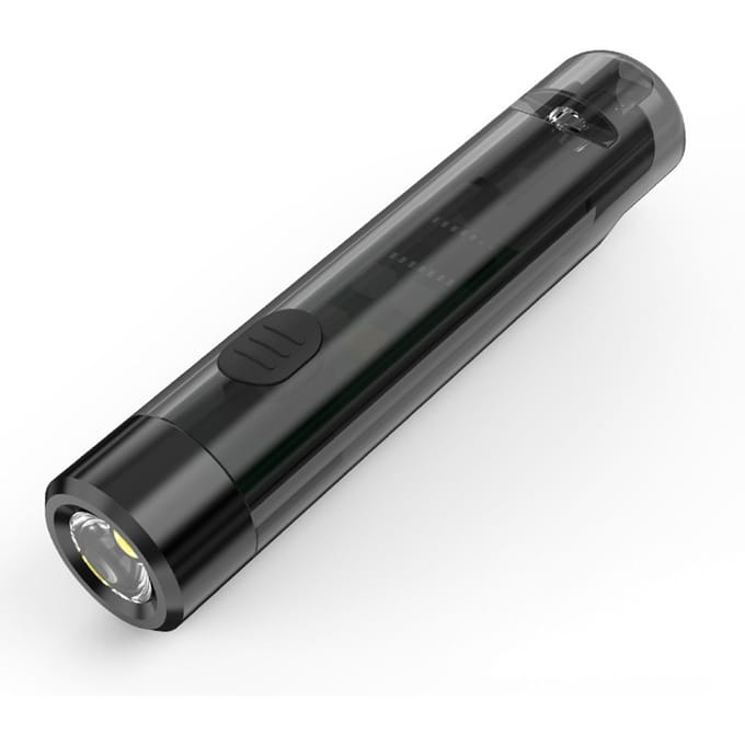 Draagbare LED Zaklamp Mini Zaklamp met Sleutelhangerontwerp Noodfluitje Waterdicht zwart