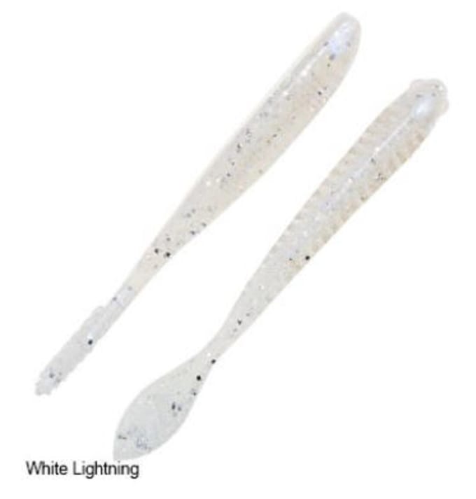 Zman zachte kunstaas Trick Shotz 4,2 inch 6/pack witte bliksem (2199) blue