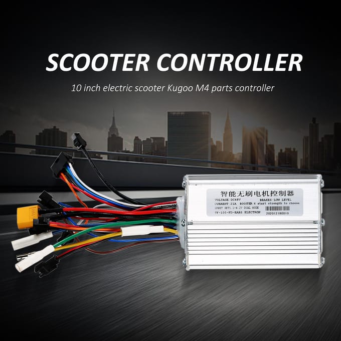 48V aluminiumlegering elektrische scooter motorcontroller intelligente borstelloze motorcontroller zilver