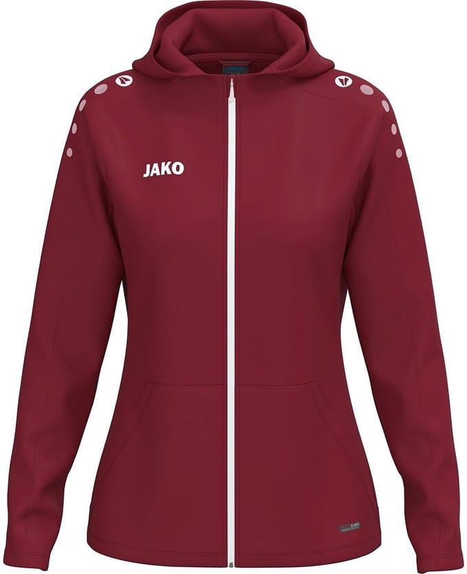 Jako One Jas Met Kap Dames - Bordeaux | Maat: 46/48
