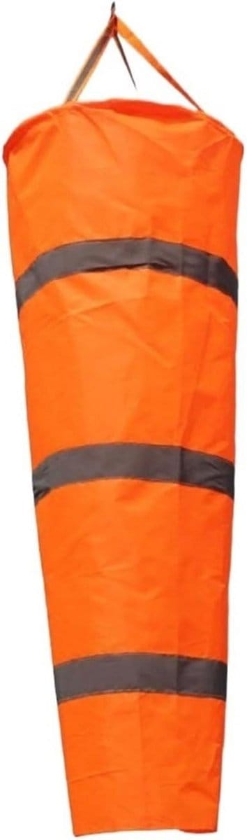 Windzak - Windmeter - Windrichting meten - Reflecterende riem - 100 cm - Oranje