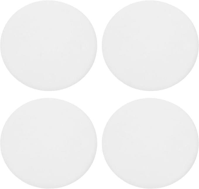 Deurstoppers Wandbescherming - Deurbumpers - Muren Beschermen - Zelfklevend PVC - 4 Stuks 80mm - Wit