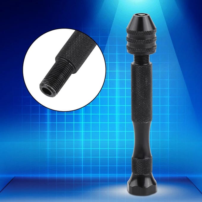 Mini Hand Twist Gatboor Boorgereedschap Voor Hout Olijf Walnoot Plastic Breed Grijpbereik Boorkop black