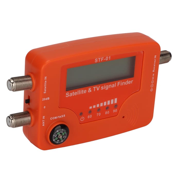 Satelliet-tv-signaalzoeker LCD-scherm digitale satellietsignaalmeter met kompaszoemerregeling
