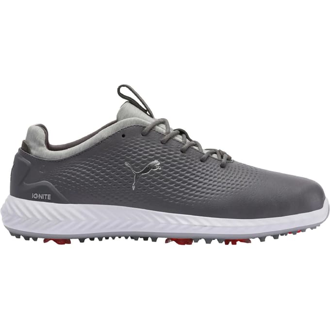 PUMA Power Adapt 2.0 Golf Lace-Up Grijs Glad Leer Heren Trainers 190581 03