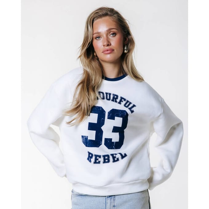 Colourful Rebel CR 33 Dropped Shoulder Sweat- M