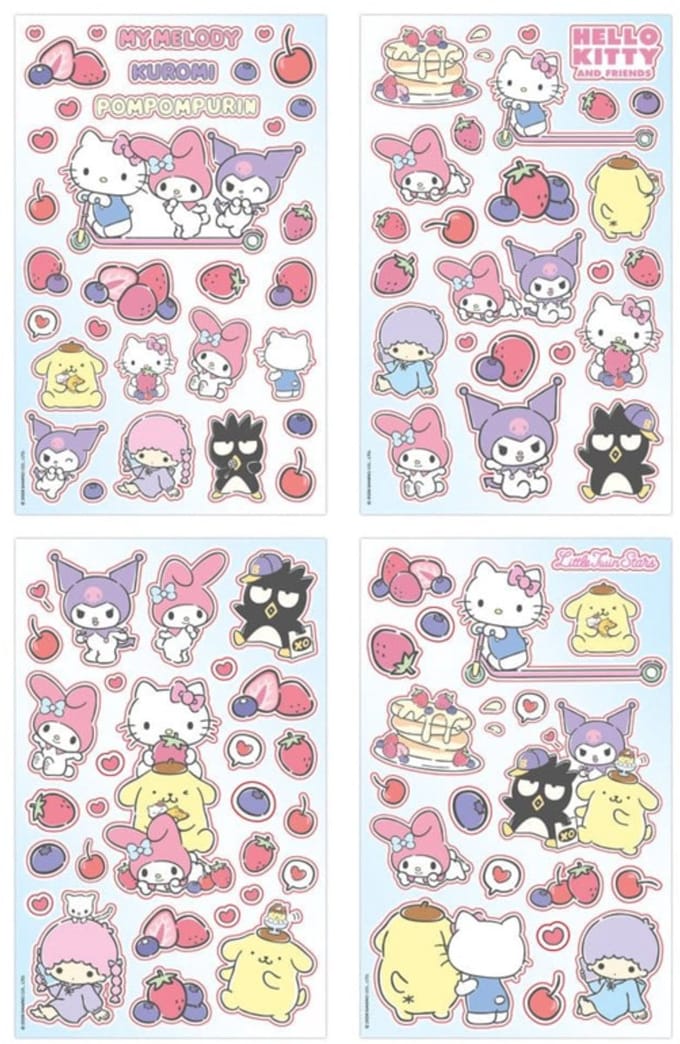 Sakami Merchandise Sanrio Sticker Pack Hello Kitty & Friends 02 Everyday Patches & Stickers