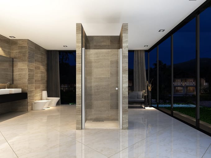 Aloni Douchedeur 100cm In Nis 6mm 97-101x190cm