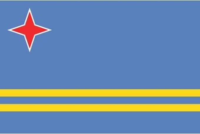Arubaanse vlag, vlag van Aruba 90 x 150