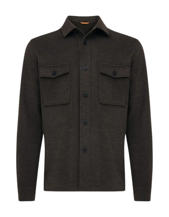 Genti S5238-1608 Overshirts Donkerbruin S5238-1608