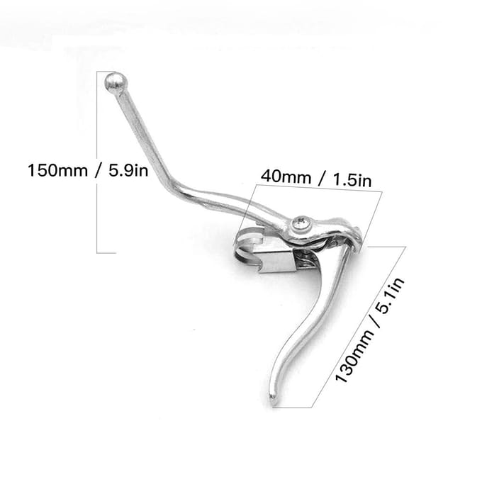 Lichtgewicht aluminium fiets dubbele remhendel MTB racefiets fiets remhendels white