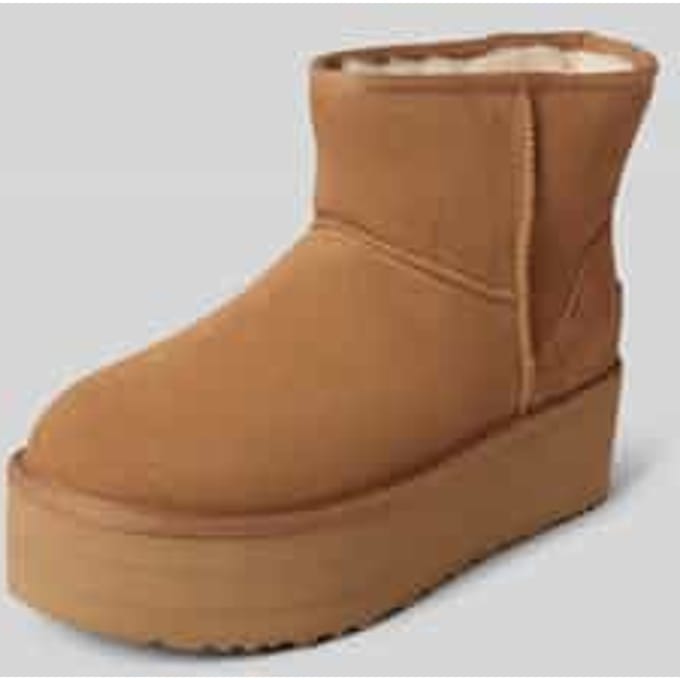 UGG® Classic Mini Platform-laars voor dames  in Brown, Maat 40, Suede