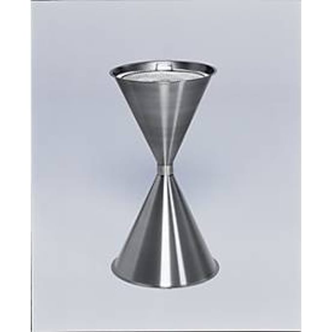 Staande asbak, rvs, Ø 400 x H 700 mm, 15 liter, rvs