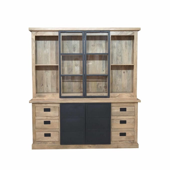 Starfurn - Vitrinekast Noa - Bruin - 45x200x220 cm