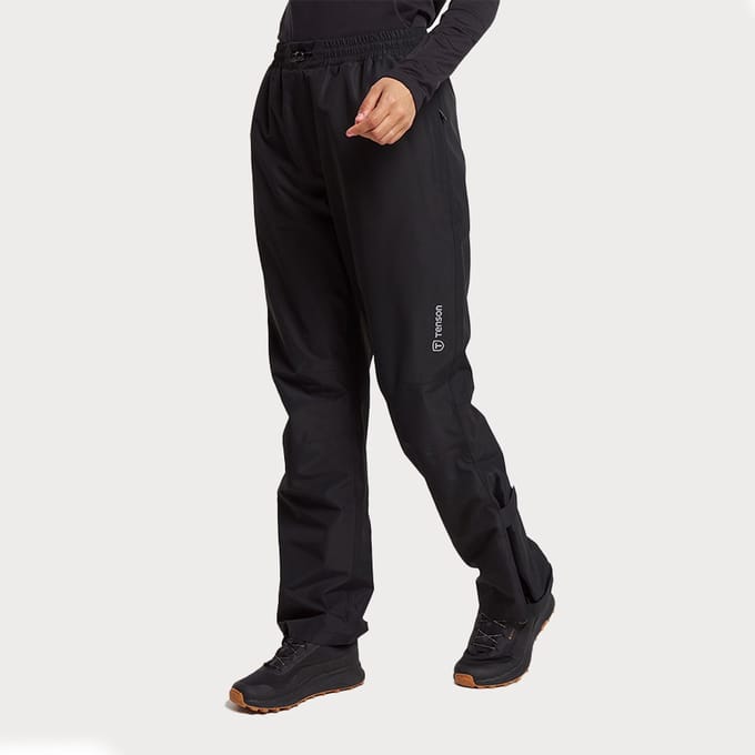 TENSON - winga rain pants w - Regenbroek dames - Zwart, wit