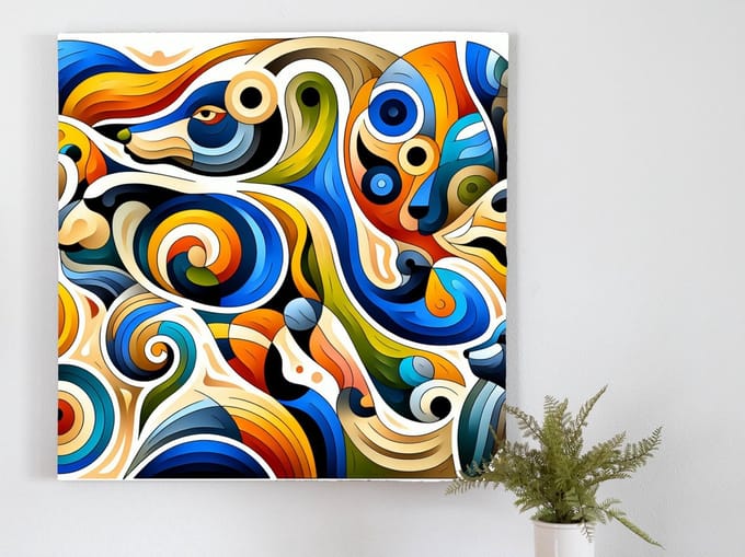 Kunstprint | Wanddecoratie | Dibond | 40 × 40 cm
