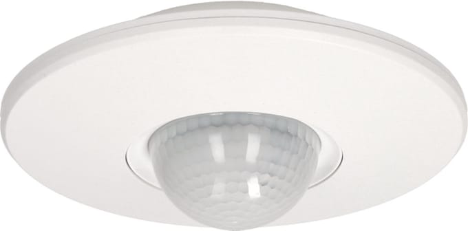Bewegingsmelder plafond opbouw tot 16m - Bewegingssensor binnen voor lamp - Doorgangsmelder 2000 Lux - Motion sensor 360° - Wit