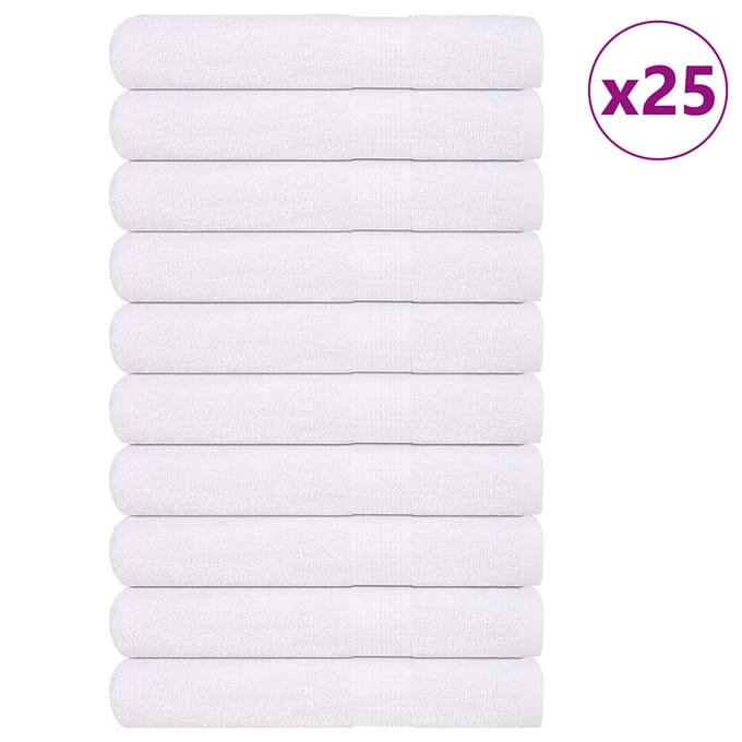 vidaXL - Saunahanddoeken - FROGN - 25 - st - 80x200 - cm - 360 - g/m² - wit