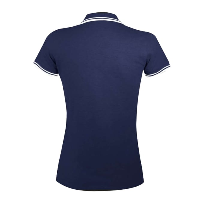 SOLS Dames/Dames Pasadena Poloshirt (Franse marine / Wit)