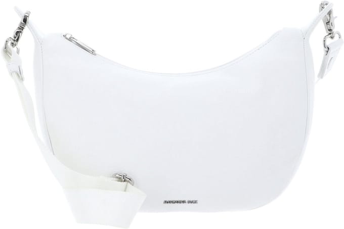 MANDARINA DUCK Leren schoudertas Mellow Leather Hobo Bag Blanc wit